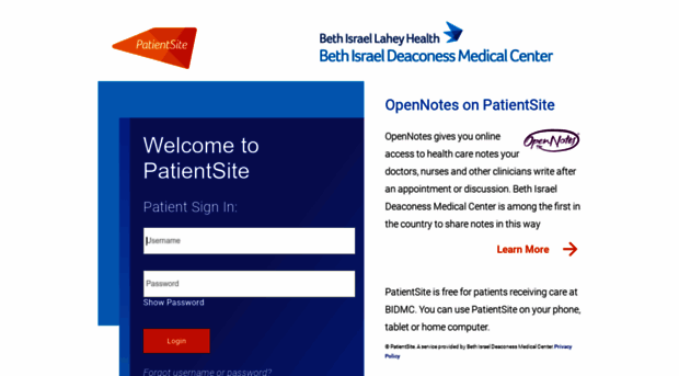 patientsite.bidmc.org