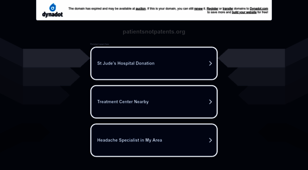 patientsnotpatents.org