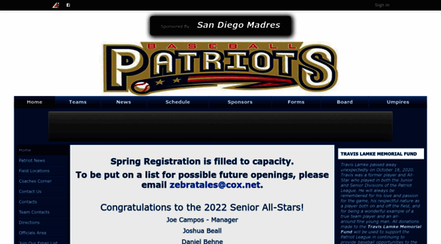 patriotbaseball.leag1.com