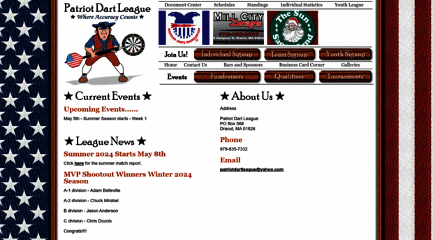 patriotdartleague.com