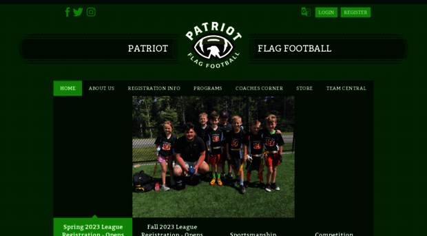 patriotflagfootball.com