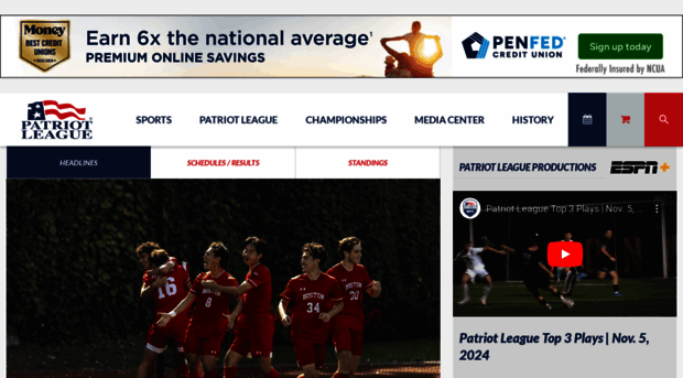 patriotleague.com