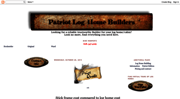 patriotloghomebuilders.blogspot.com