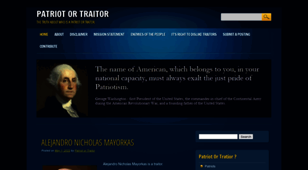 patriotortraitor.com