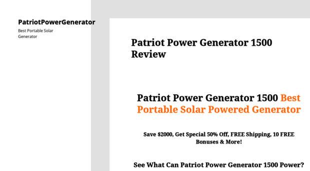 patriotpowergenerator.info