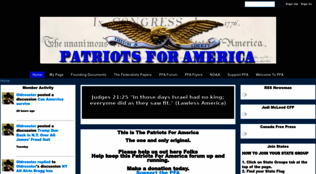 patriotsforamerica.ning.com