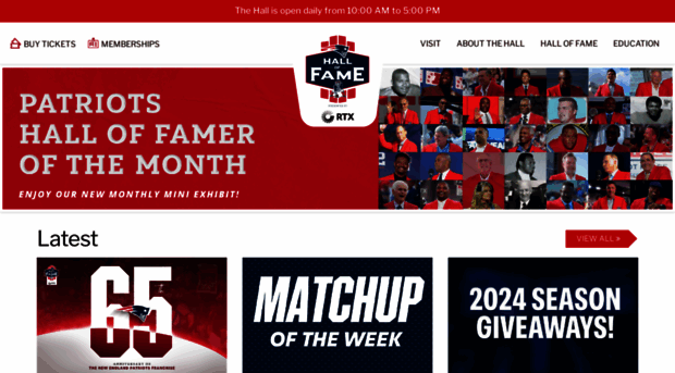 patriotshalloffame.com