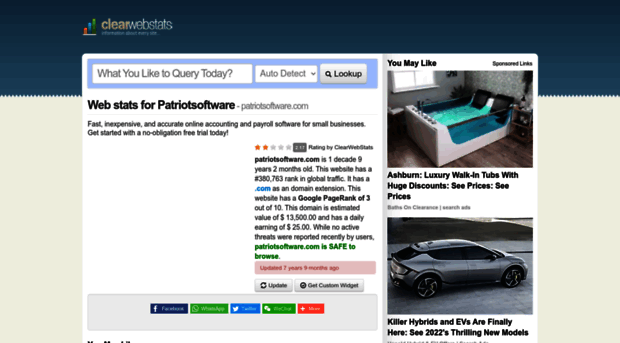 patriotsoftware.com.clearwebstats.com