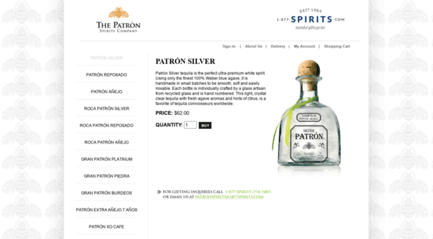 patronspirits.1-877-spirits.com