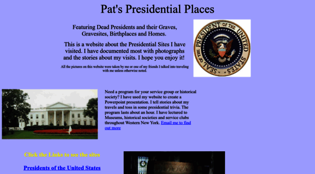 patspresidentialplaces.com