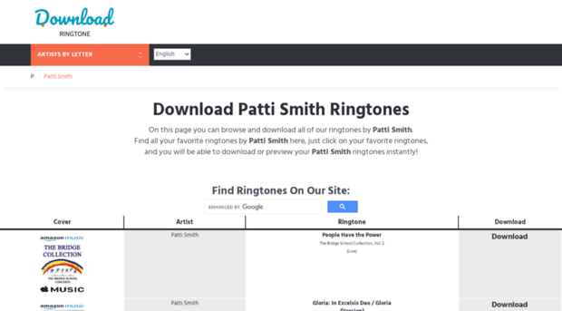 pattismith.download-ringtone.com