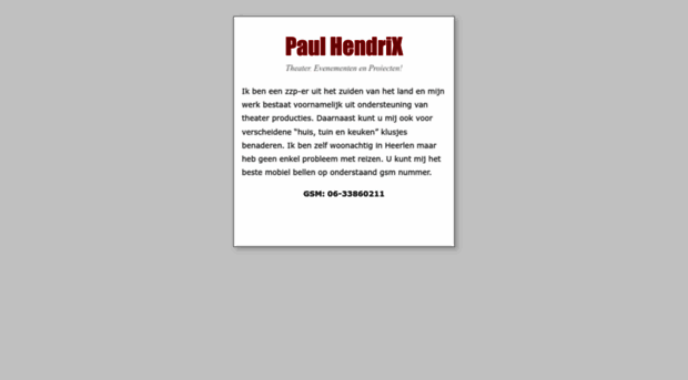 paulhendrix.nl