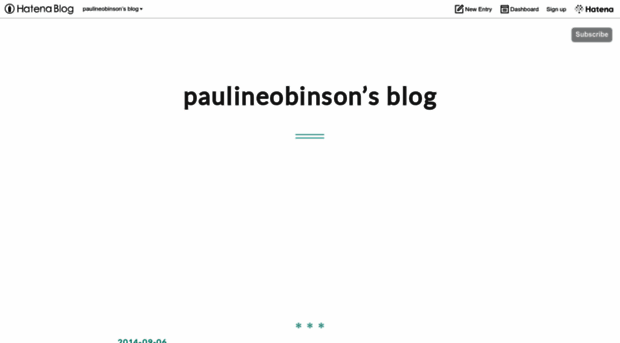 paulineobinson.hatenablog.com