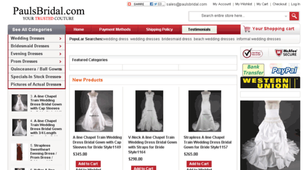 paulsbridal.com