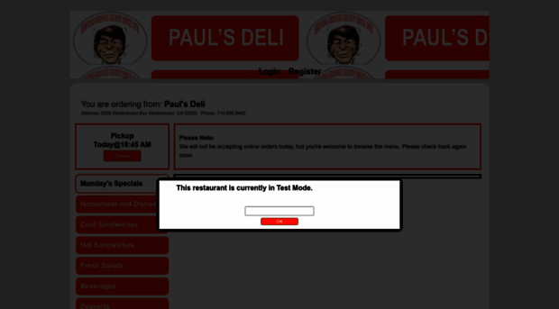 paulsdeli.gimmegrub.com