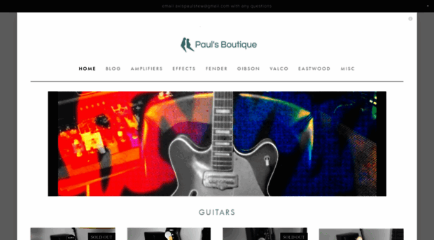 paulsguitarboutique.com