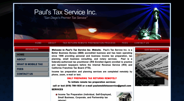 paulsmobiletaxservice.com