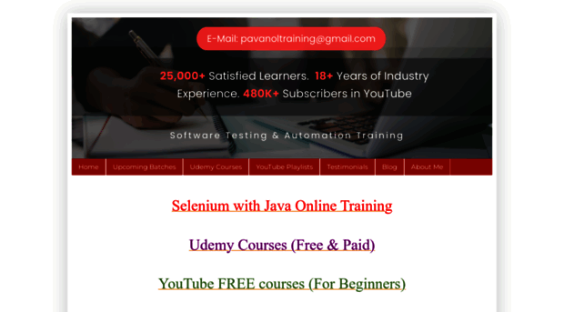 pavanonlinetrainings.com