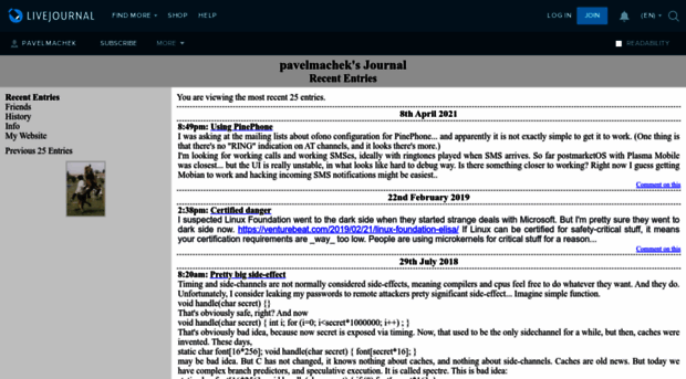 pavelmachek.livejournal.com