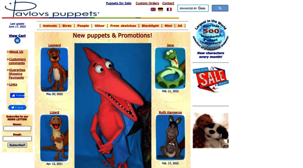 pavlovspuppets.com