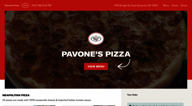 pavonespizzaeastsyracuse.com