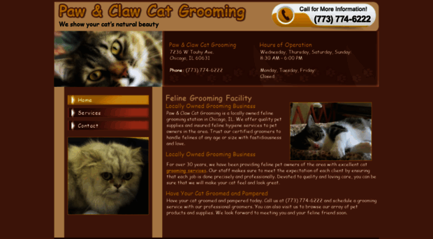 pawandclawcatgrooming.com