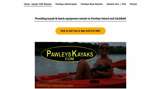 pawleyskayaks.com