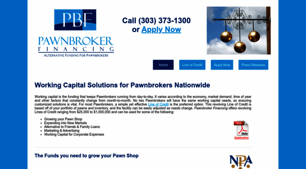 pawnbrokerfinancing.com