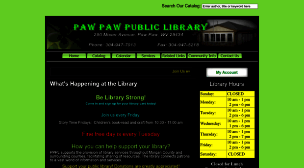 pawpawpubliclibrary.com