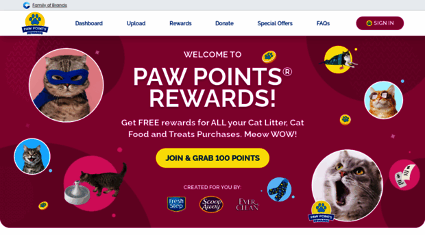 pawpointsrewards.com