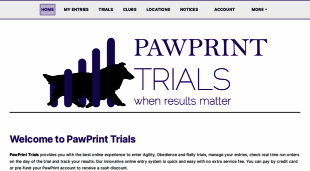 pawprinttrials.com