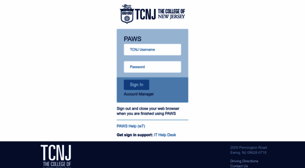 paws.tcnj.edu