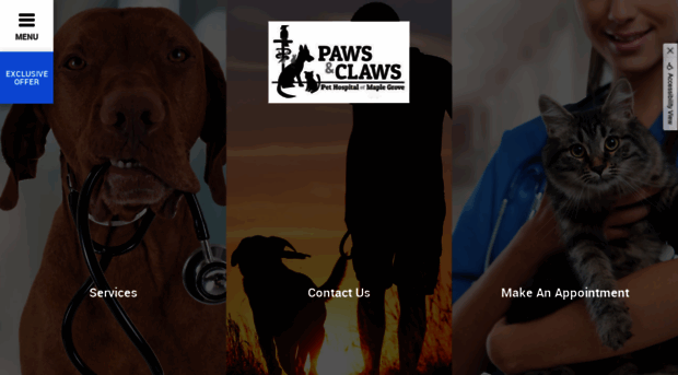 pawsandclawspethospital.com