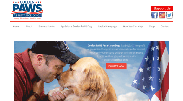 pawsassistancedogs.networkforgood.com