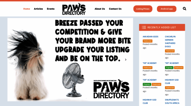 pawsdirectory.co.za