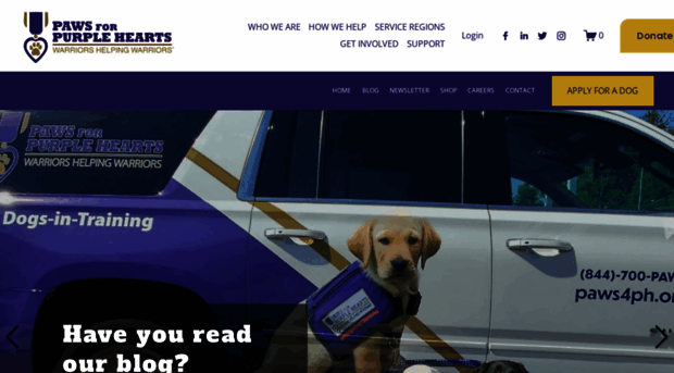 pawsforpurplehearts.org