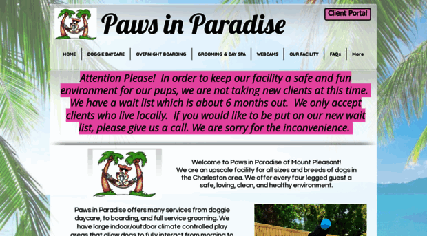 pawsinparadisesc.com