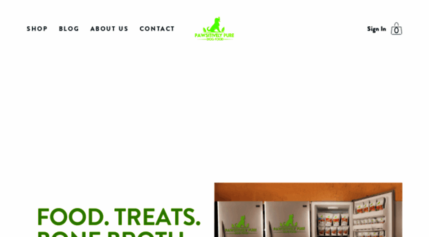pawsitivelypuredogfood.com