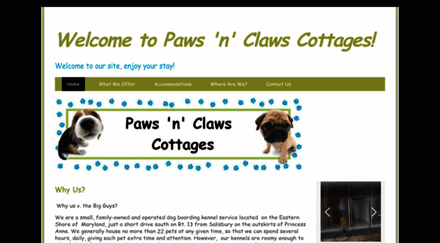 pawsnclawscottages.com