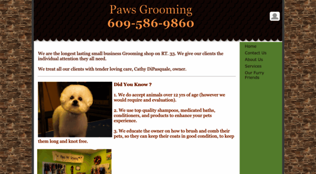 pawspetgroomers.com