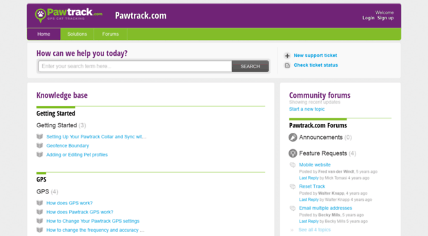 pawtrack.freshdesk.com