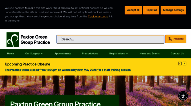 paxtongreen.nhs.uk