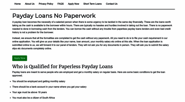 paydayloansnopaperwork.co.za