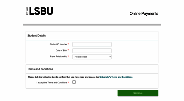 payonline.lsbu.ac.uk
