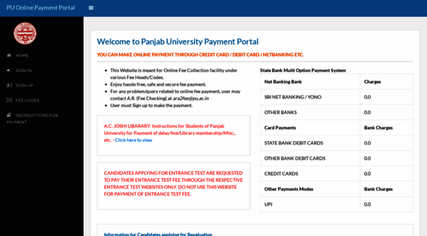 payonline.puchd.ac.in