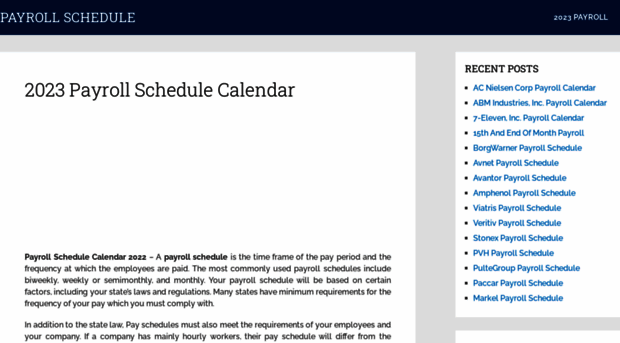 payrollschedule.net