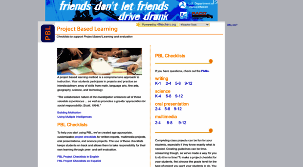 pblchecklist.4teachers.org
