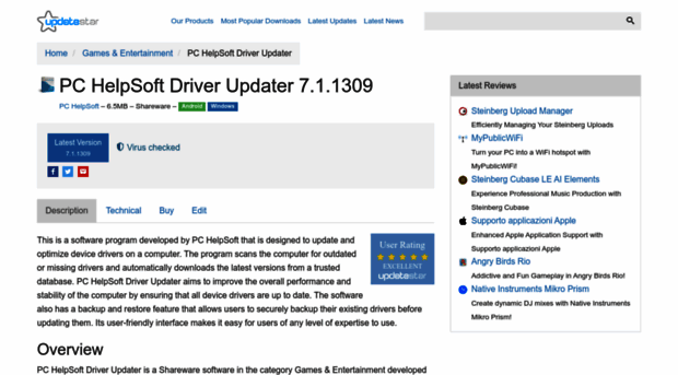 pc-helpsoft-driver-updater.updatestar.com