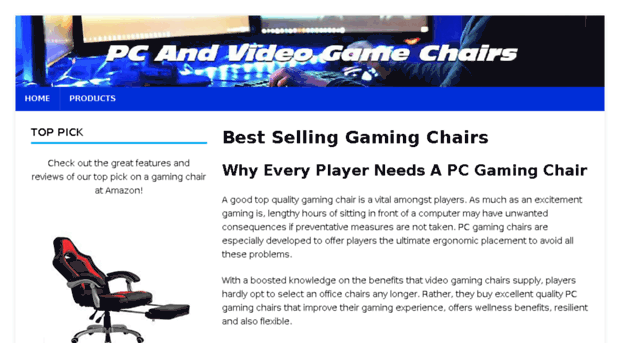 pcandvideogamechairs.com