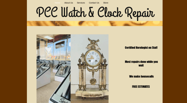 pccwatchclockrepair.com